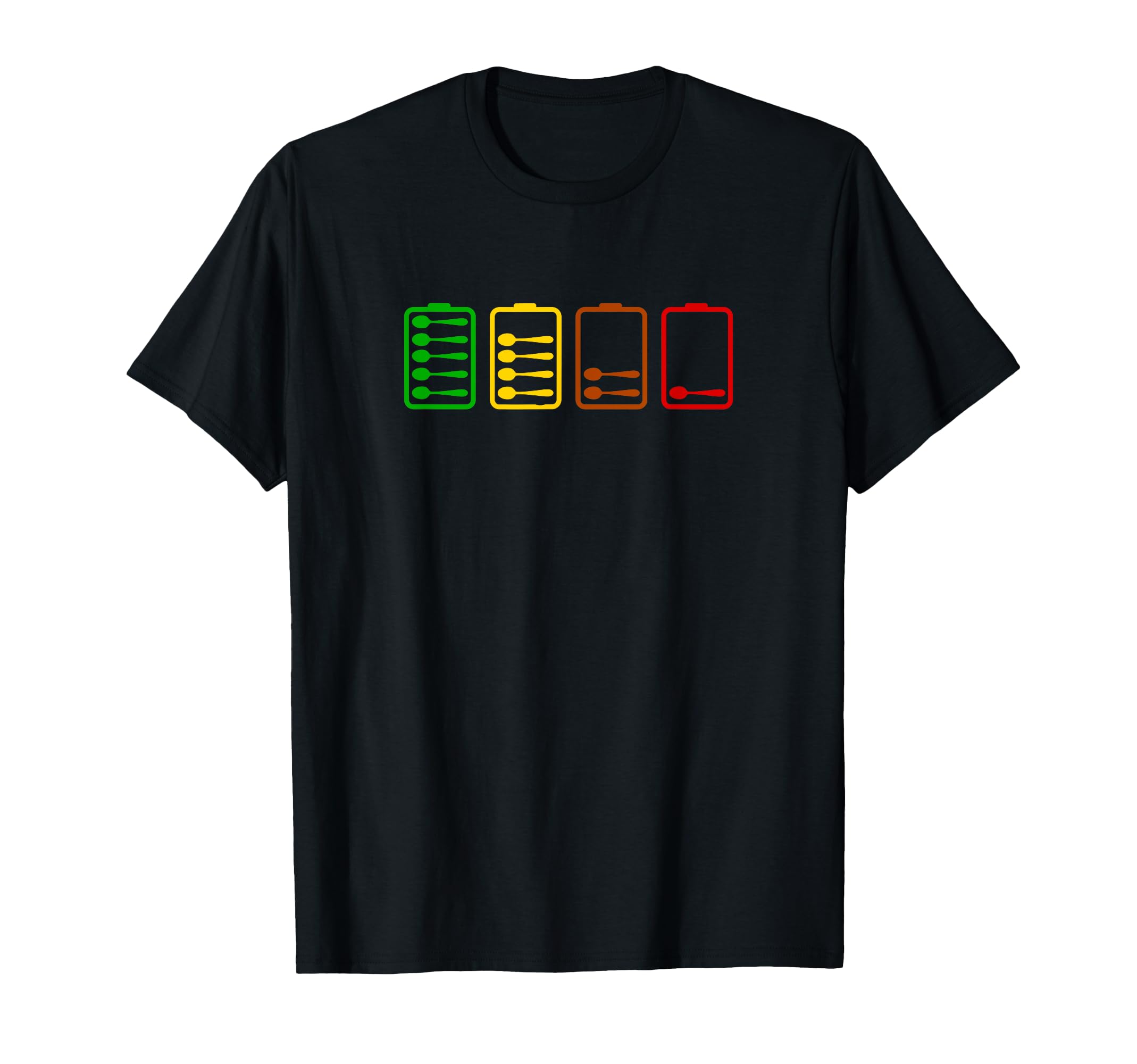 Low Spoon Charge Levels Spoonie T-Shirt - Casual Everyday Wear Men Women - T-Shirt, Sweatshirt, Hoodie