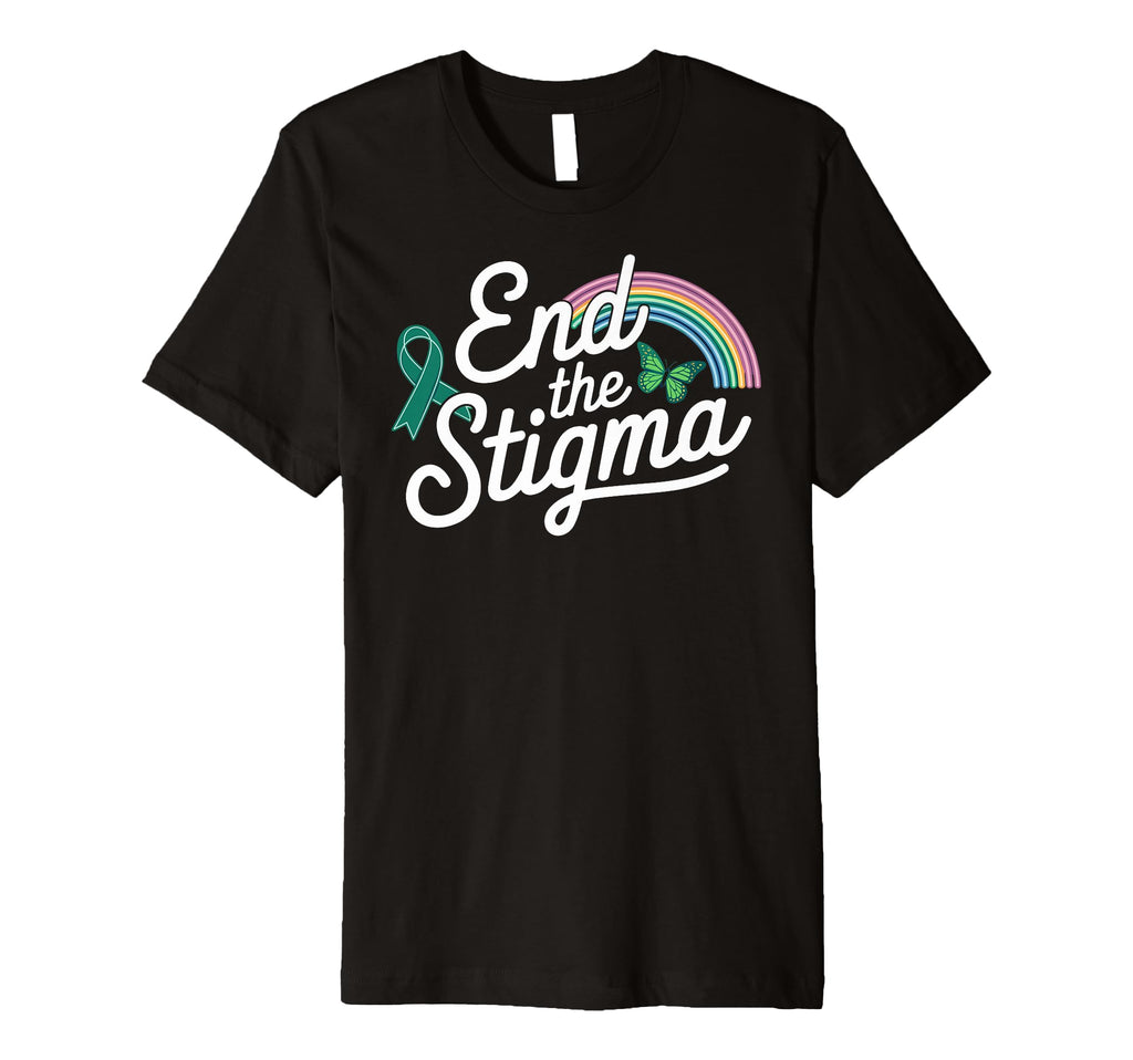End Stigma Mental Health Awareness T-Shirt - Unique Graphic for Adults - T-Shirt, Sweatshirt, Hoodie