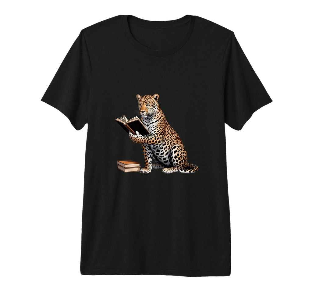 Bookish Leopard Reading Books Teacher T-Shirt - Trendy Graphic Unisex - T-Shirt, Sweatshirt, Hoodie