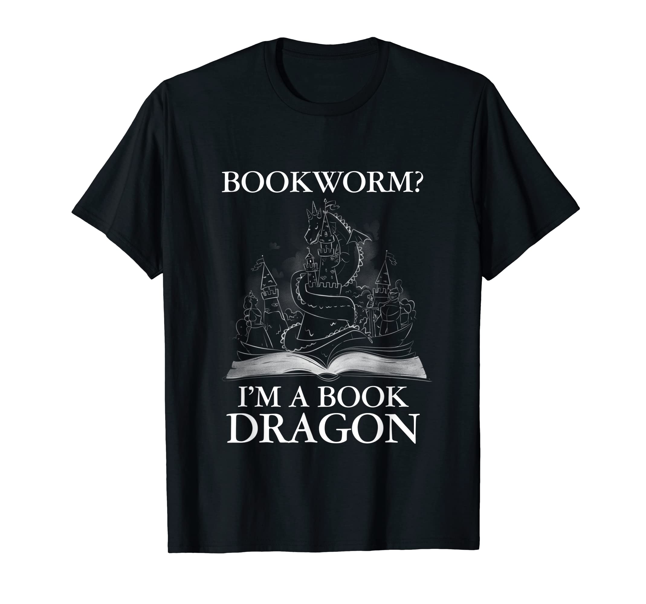 Book Worm Im Book Dragon Comic Book T-Shirt - Graphic Print Unisex - T-Shirt, Sweatshirt, Hoodie