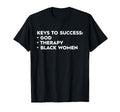 Keys To Success God Therapy Black Funny T-Shirt - Aesthetic Graphic Unisex - T-Shirt, Sweatshirt, Hoodie
