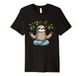 Meditation Sloth Yoga Pose Relaxing T-Shirt - Minimalist Print for Adults - T-Shirt, Sweatshirt, Hoodie