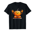 Meditation Pumpkin Yoga Pose Relaxing T-Shirt - Streetwear Style Men Women - T-Shirt, Sweatshirt, Hoodie