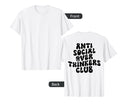 Groovy Anti Social Over Thinkers T-Shirt - Aesthetic Graphic Men Women - T-Shirt, Sweatshirt, Hoodie