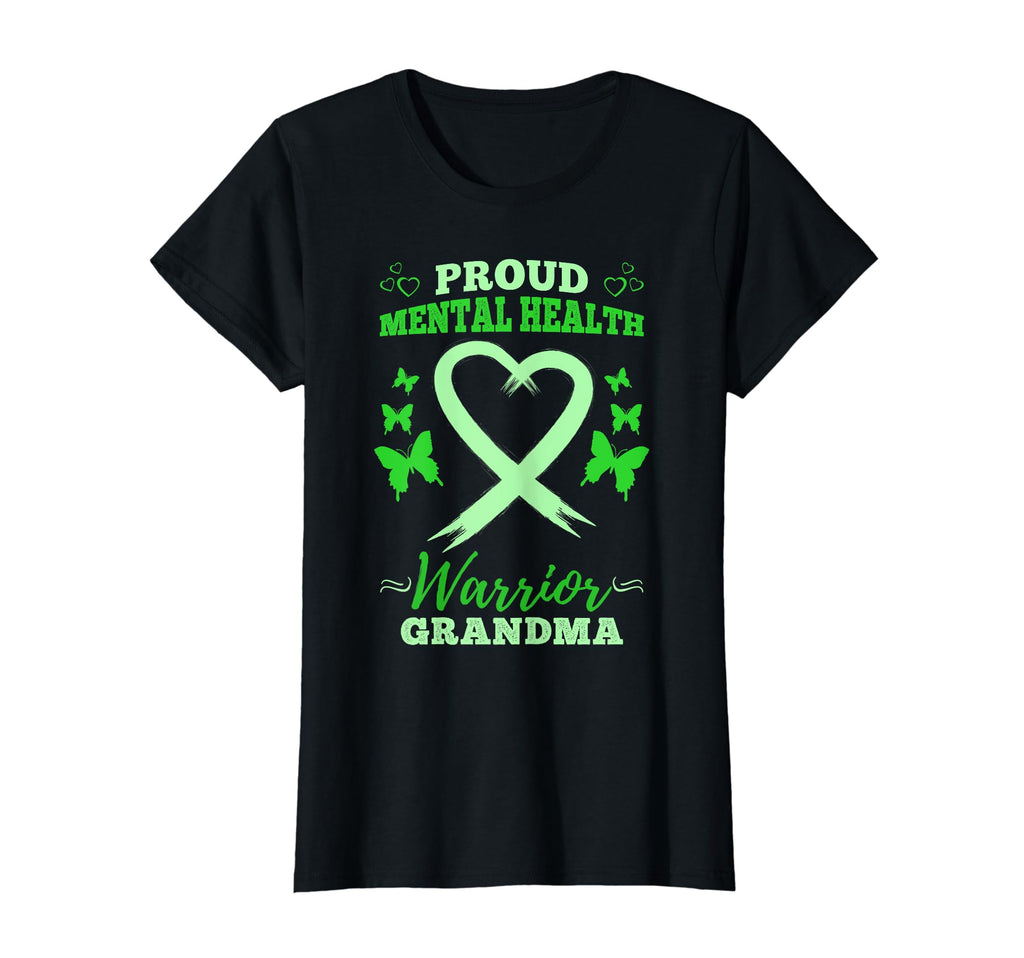 Proud Mental Health Warrior Grandma T-Shirt - Graphic Print for Adults - T-Shirt, Sweatshirt, Hoodie