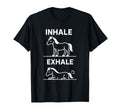 Funny Yoga Inhale Exhale Pooping Animal T-Shirt - Minimalist Print Unisex - T-Shirt, Sweatshirt, Hoodie