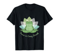 Peace Every Breath Yoga Frog T-Shirt - Minimalist Print Men Women - T-Shirt, Sweatshirt, Hoodie