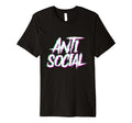 Anti Social Introvert Haters Edm T-Shirt - Custom Art Print for Adults - T-Shirt, Sweatshirt, Hoodie