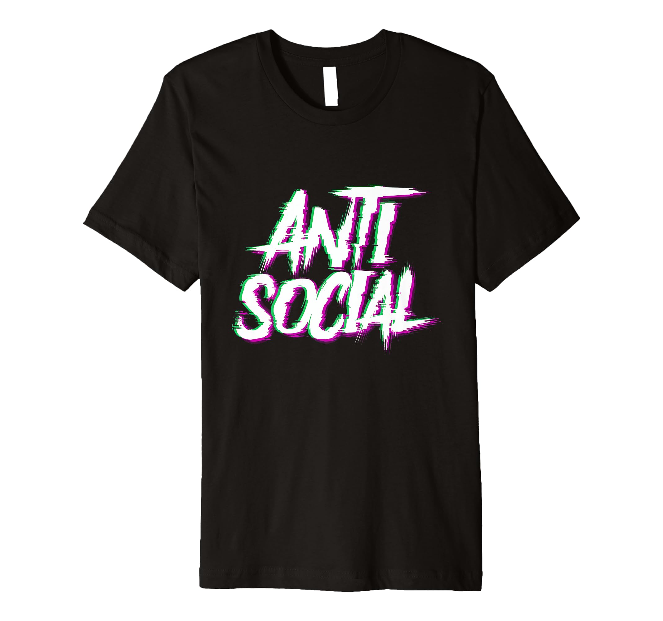 Anti Social Introvert Haters Edm T-Shirt - Custom Art Print for Adults - T-Shirt, Sweatshirt, Hoodie