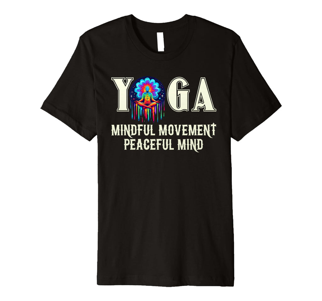 Yoga Outfit Mindful Movement Peaceful T-Shirt - Minimalist Print Men Women - T-Shirt, Sweatshirt, Hoodie