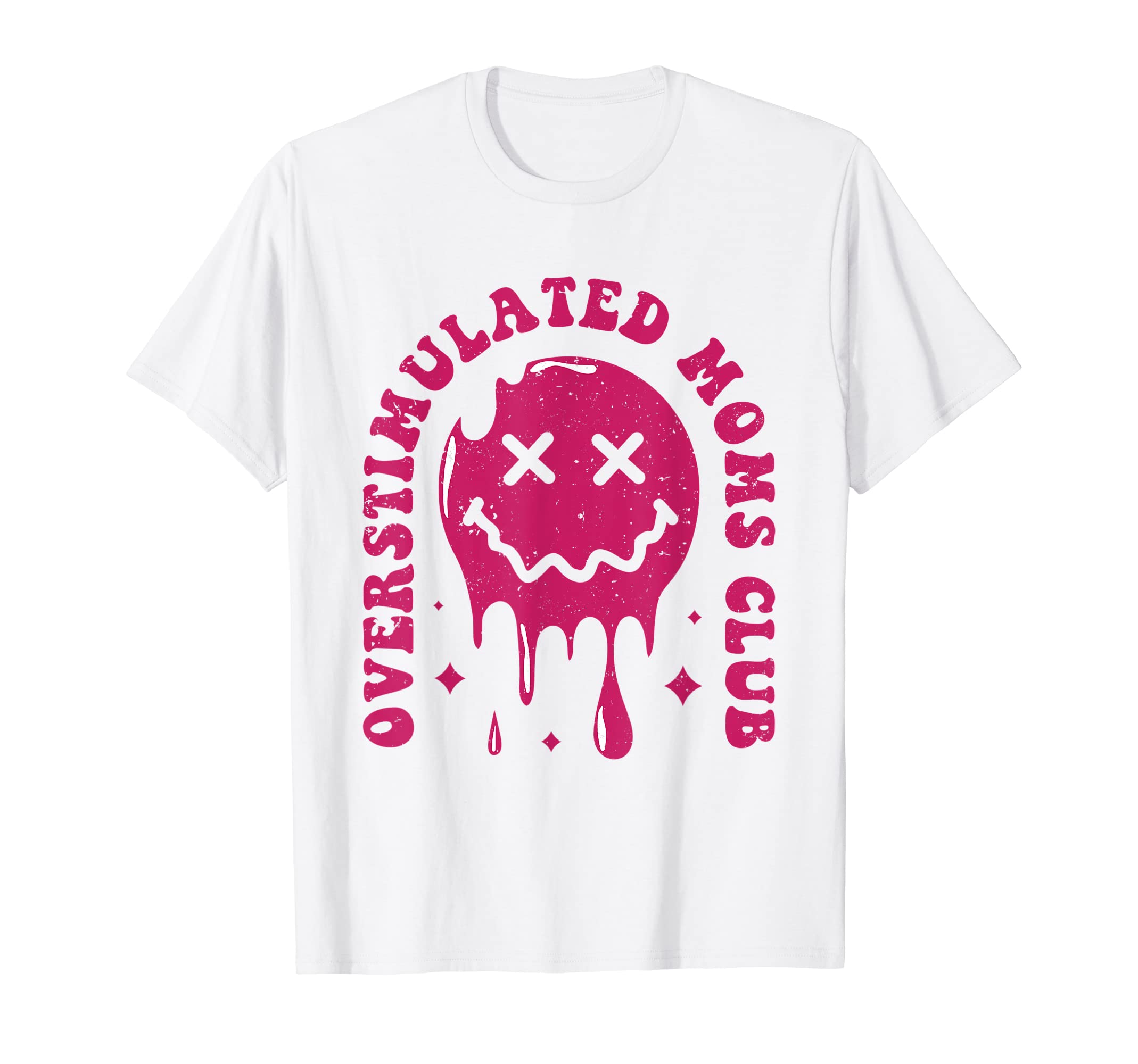 Groovy Overstimulated Moms Club T-Shirt - Trendy Graphic Unisex - T-Shirt, Sweatshirt, Hoodie