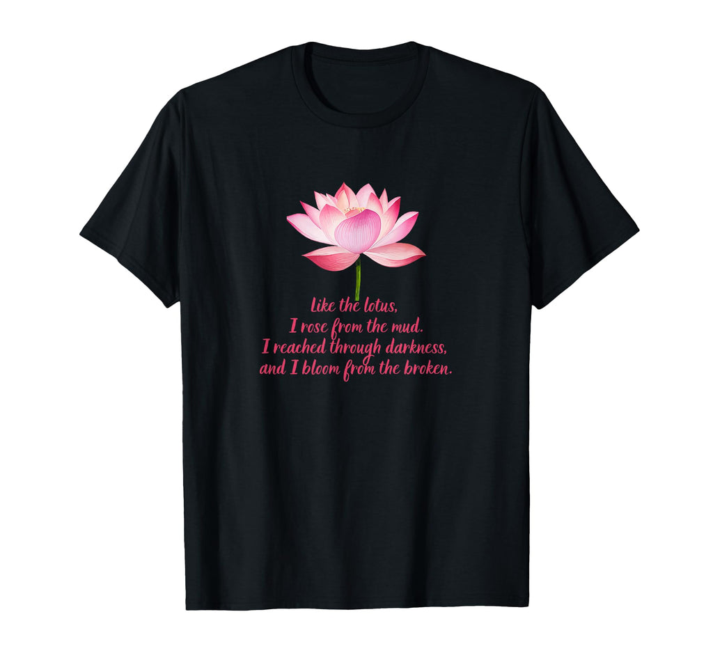 Bloom From Broken Ptsd Trauma Mental T-Shirt - Trendy Graphic for Adults - T-Shirt, Sweatshirt, Hoodie
