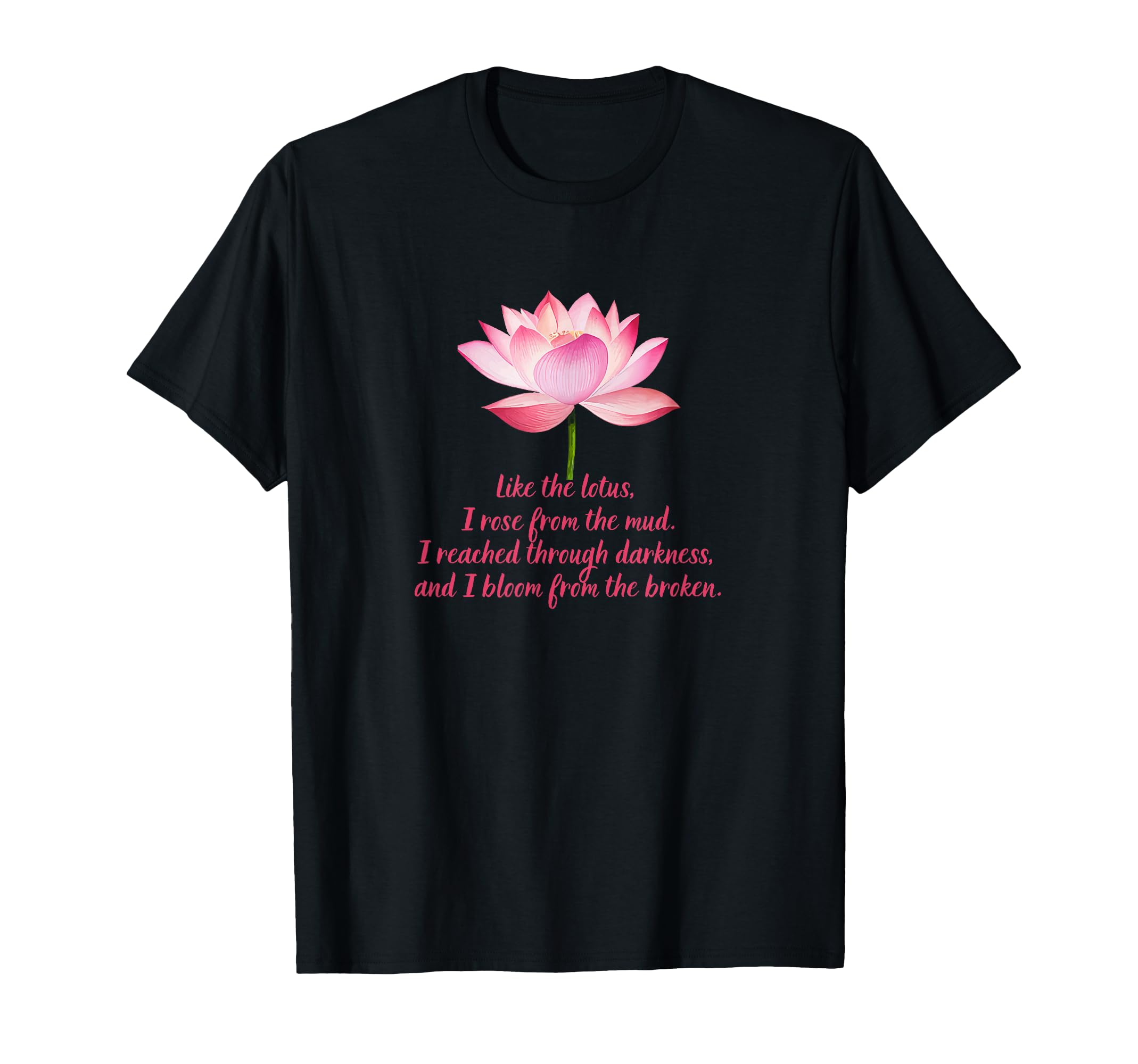 Bloom From Broken Ptsd Trauma Mental T-Shirt - Trendy Graphic for Adults - T-Shirt, Sweatshirt, Hoodie