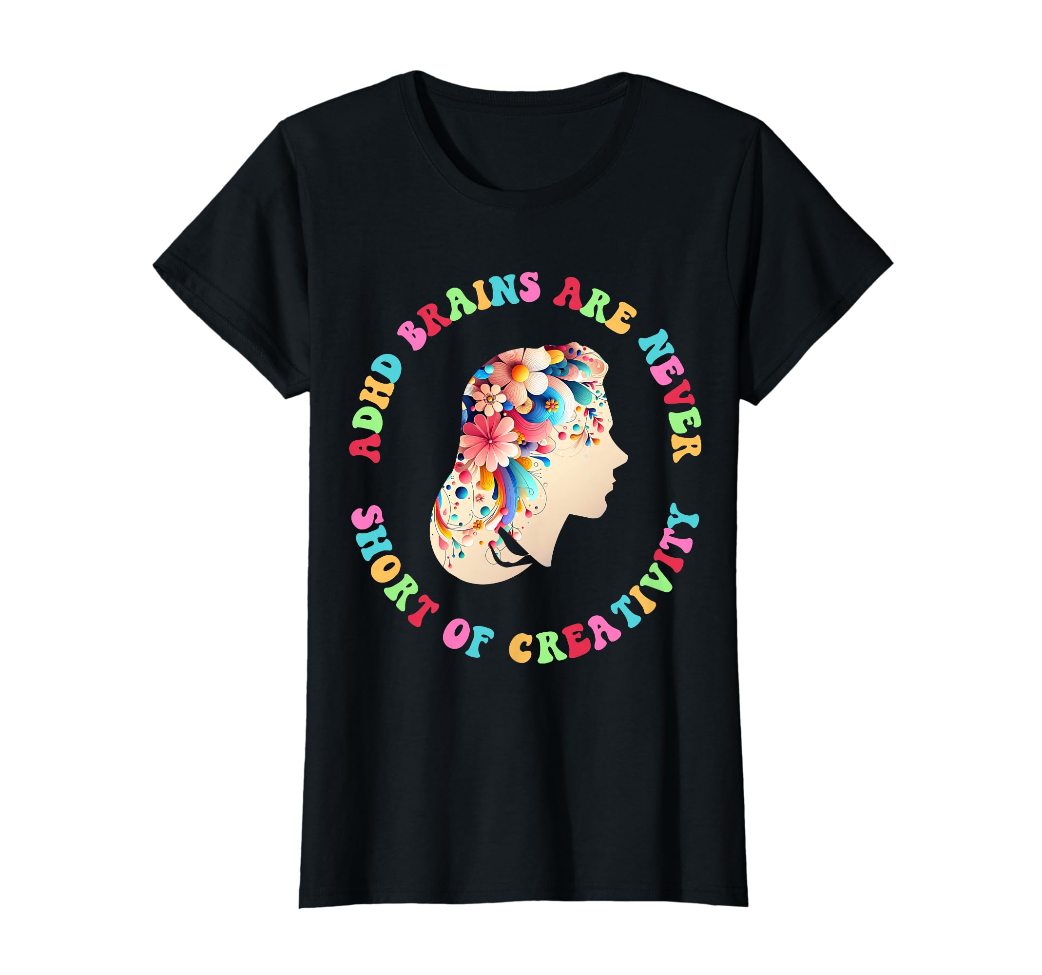 Adhd Brains Are Never Short T-Shirt - Minimalist Print Men Women - T-Shirt, Sweatshirt, Hoodie