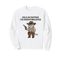 Western Cowboy Cat Hold Partner Im Sweatshirt - Unique Graphic Unisex - T-Shirt, Sweatshirt, Hoodie