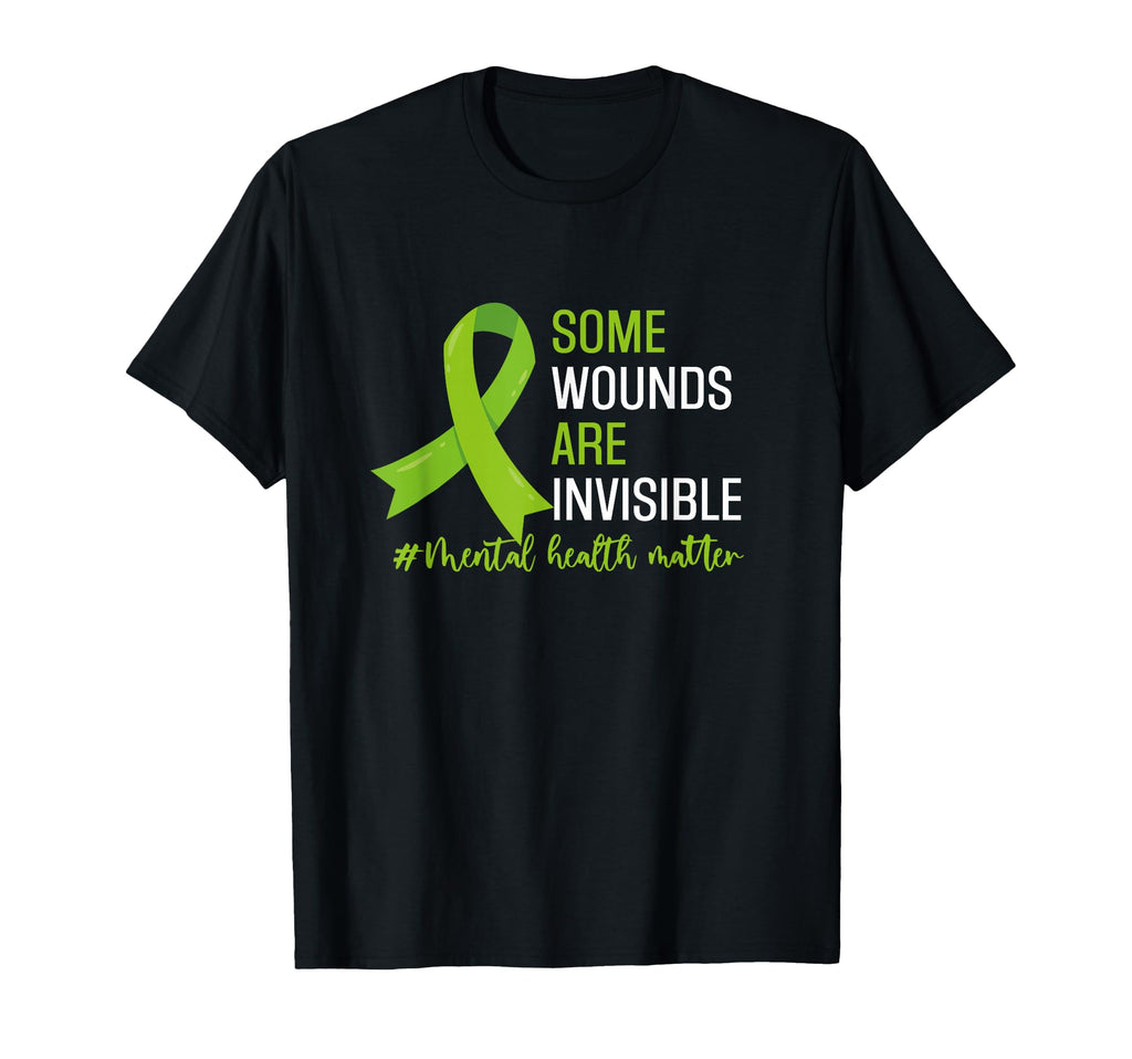 Some Wounds Are Invisible Mental Health T-Shirt - Aesthetic Graphic Unisex - T-Shirt, Sweatshirt, Hoodie