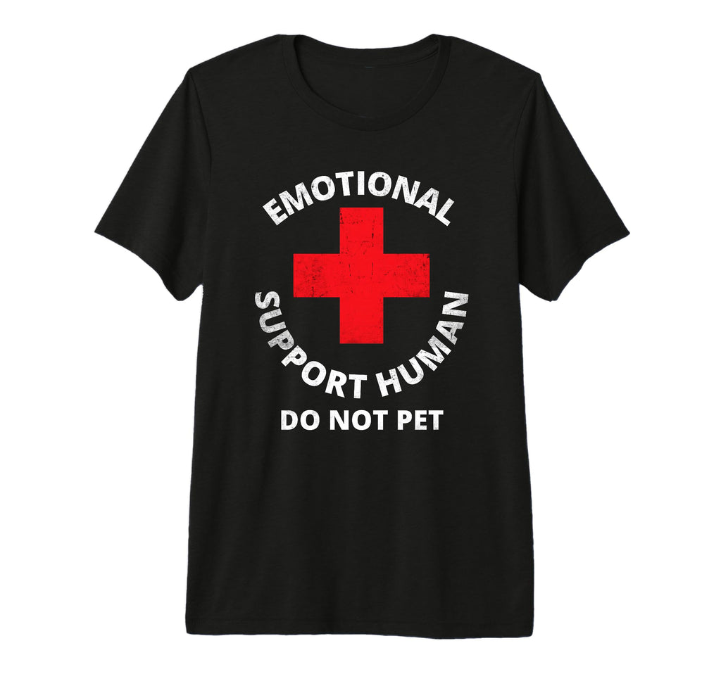 Emotional Support Human Do Not Pet T-Shirt - Minimalist Print for Adults - T-Shirt, Sweatshirt, Hoodie