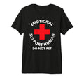 Emotional Support Human Do Not Pet T-Shirt - Minimalist Print for Adults - T-Shirt, Sweatshirt, Hoodie