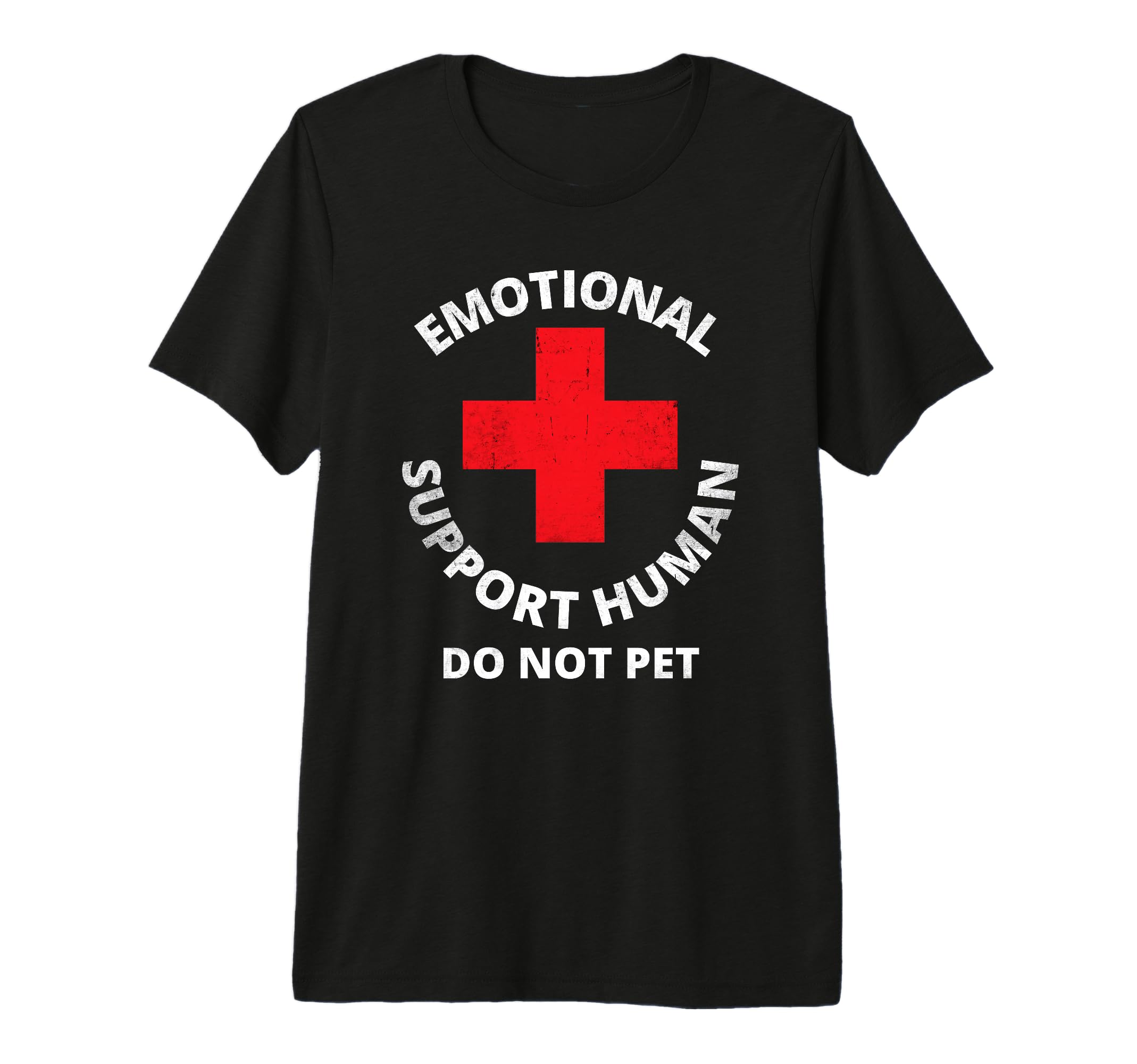 Emotional Support Human Do Not Pet T-Shirt - Minimalist Print for Adults - T-Shirt, Sweatshirt, Hoodie
