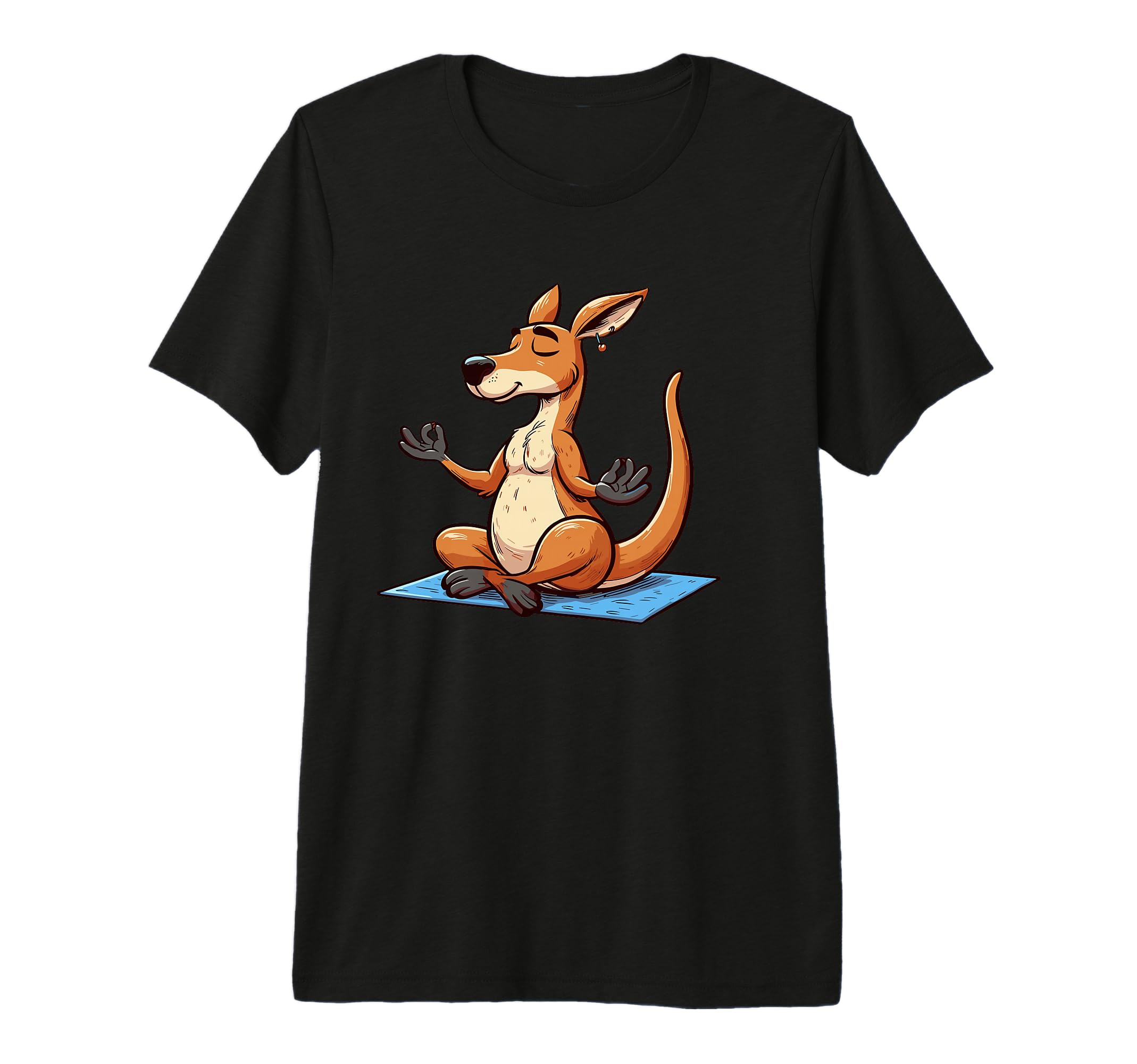 Meditation Kangaroo Yoga Pose Relaxing T-Shirt - Unique Graphic for Adults - T-Shirt, Sweatshirt, Hoodie