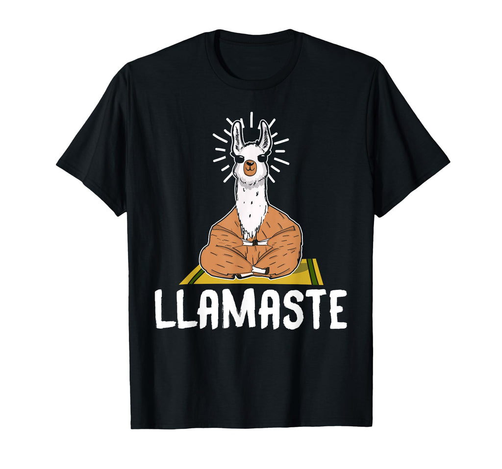 Llamaste Funny Yoga Llama Meditation T-Shirt - Graphic Print for Adults - T-Shirt, Sweatshirt, Hoodie
