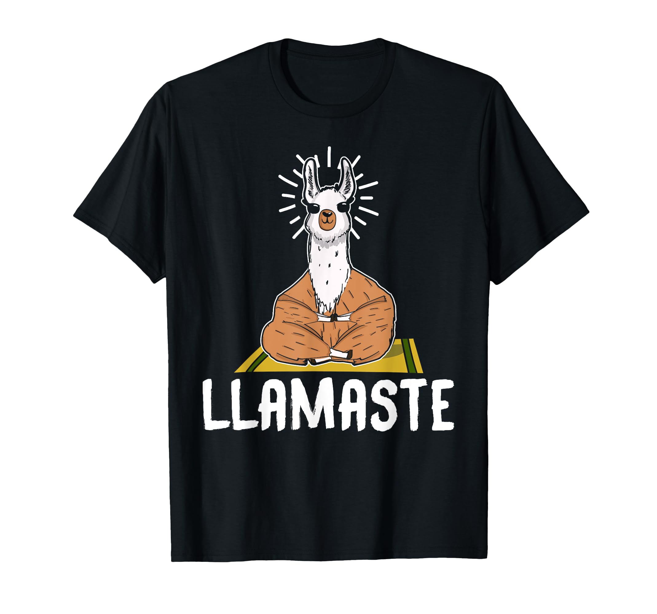 Llamaste Funny Yoga Llama Meditation T-Shirt - Graphic Print for Adults - T-Shirt, Sweatshirt, Hoodie