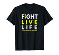 Fight Live Life Semicolon Mental Health T-Shirt - Aesthetic Graphic Unisex - T-Shirt, Sweatshirt, Hoodie