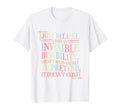 Mental Health Invisible Disability T-Shirt - Aesthetic Graphic Men Women - T-Shirt, Sweatshirt, Hoodie