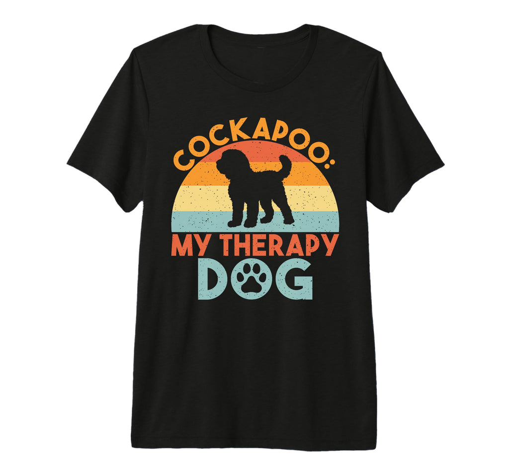 Cockapoo My Therapy Dog Cockapoo Tri T-Shirt - Custom Art Print Unisex - T-Shirt, Sweatshirt, Hoodie