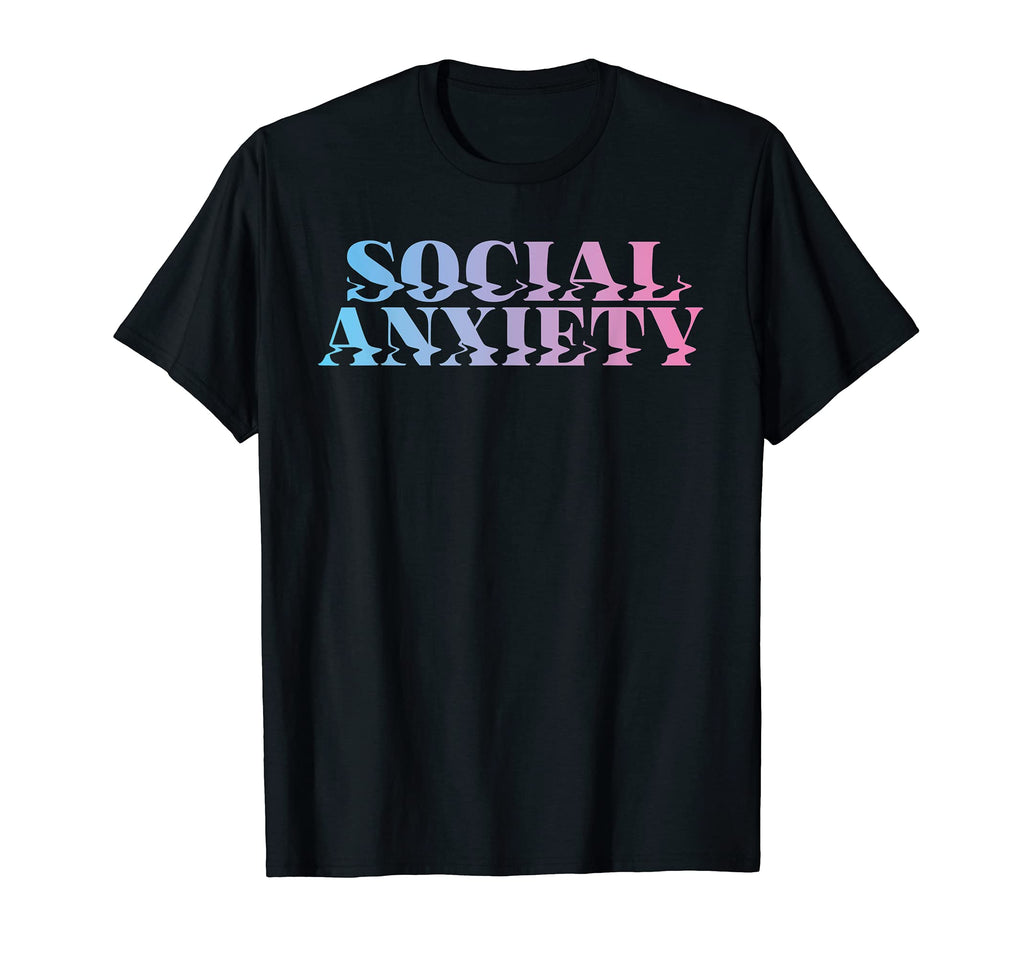 Social Anxiety Kawaii Pastel Goth T-Shirt - Novelty Apparel for Adults - T-Shirt, Sweatshirt, Hoodie