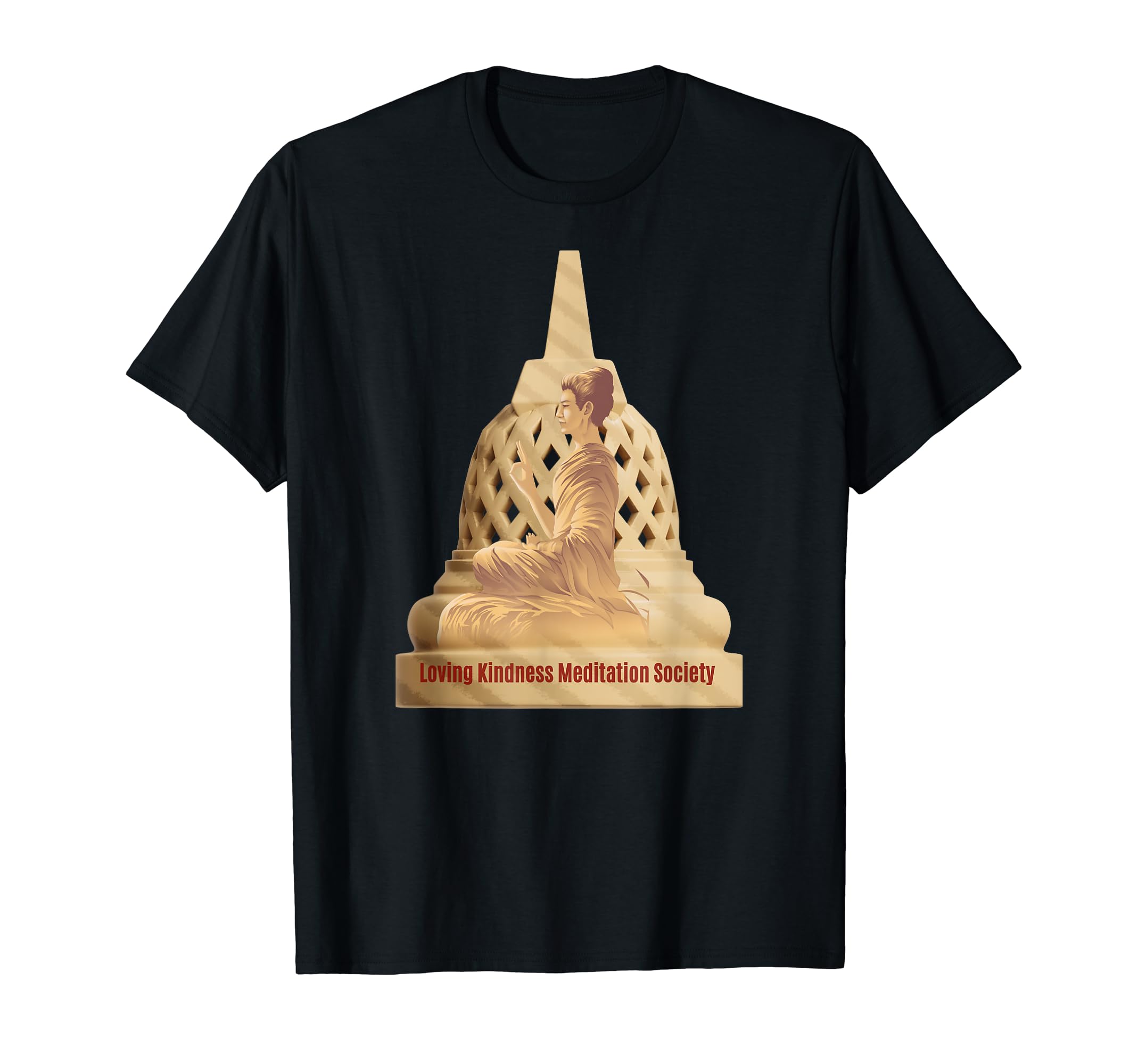 Buddha Borobudur Mindfulness Metta T-Shirt - Aesthetic Graphic Unisex - T-Shirt, Sweatshirt, Hoodie