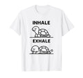 Funny Yoga Inhale Exhale Pooping T-Shirt - Custom Art Print for Adults - T-Shirt, Sweatshirt, Hoodie