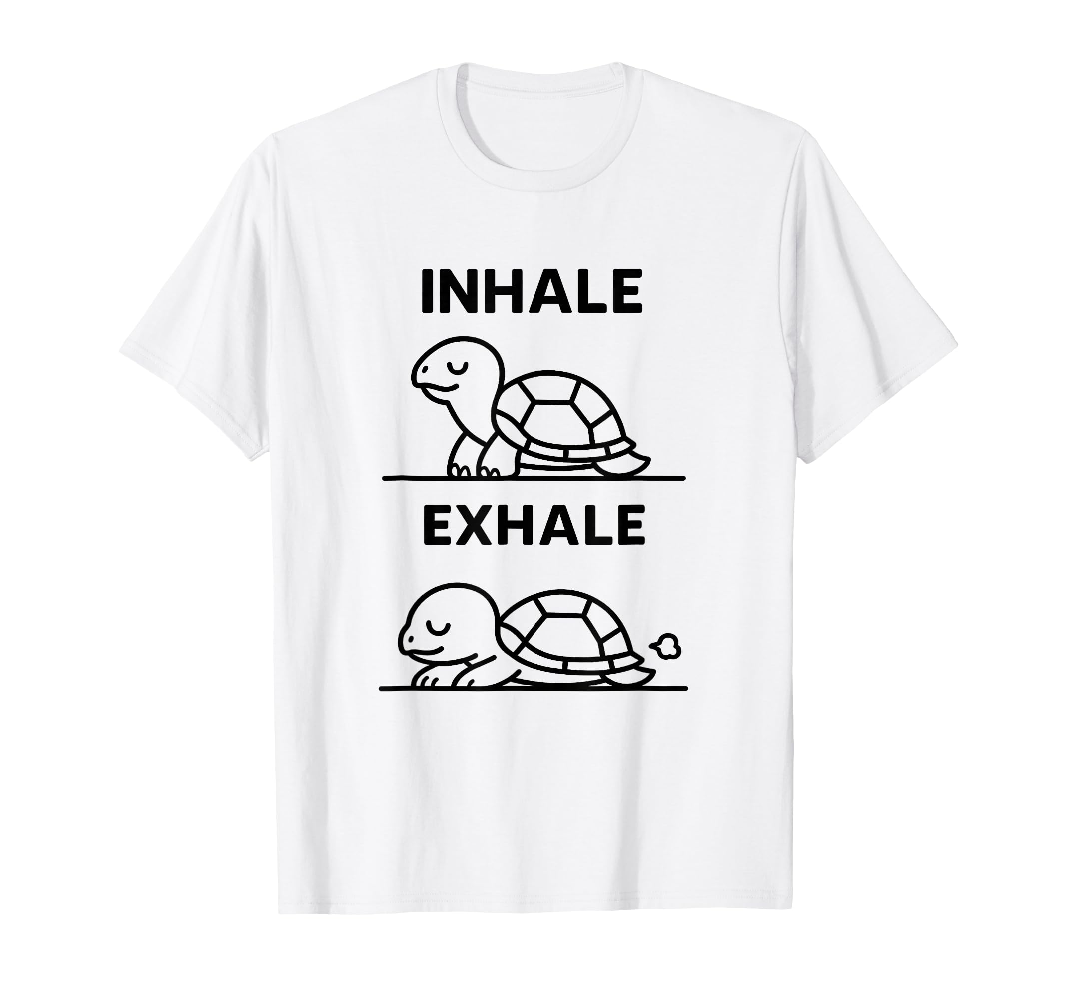 Funny Yoga Inhale Exhale Pooping T-Shirt - Custom Art Print for Adults - T-Shirt, Sweatshirt, Hoodie