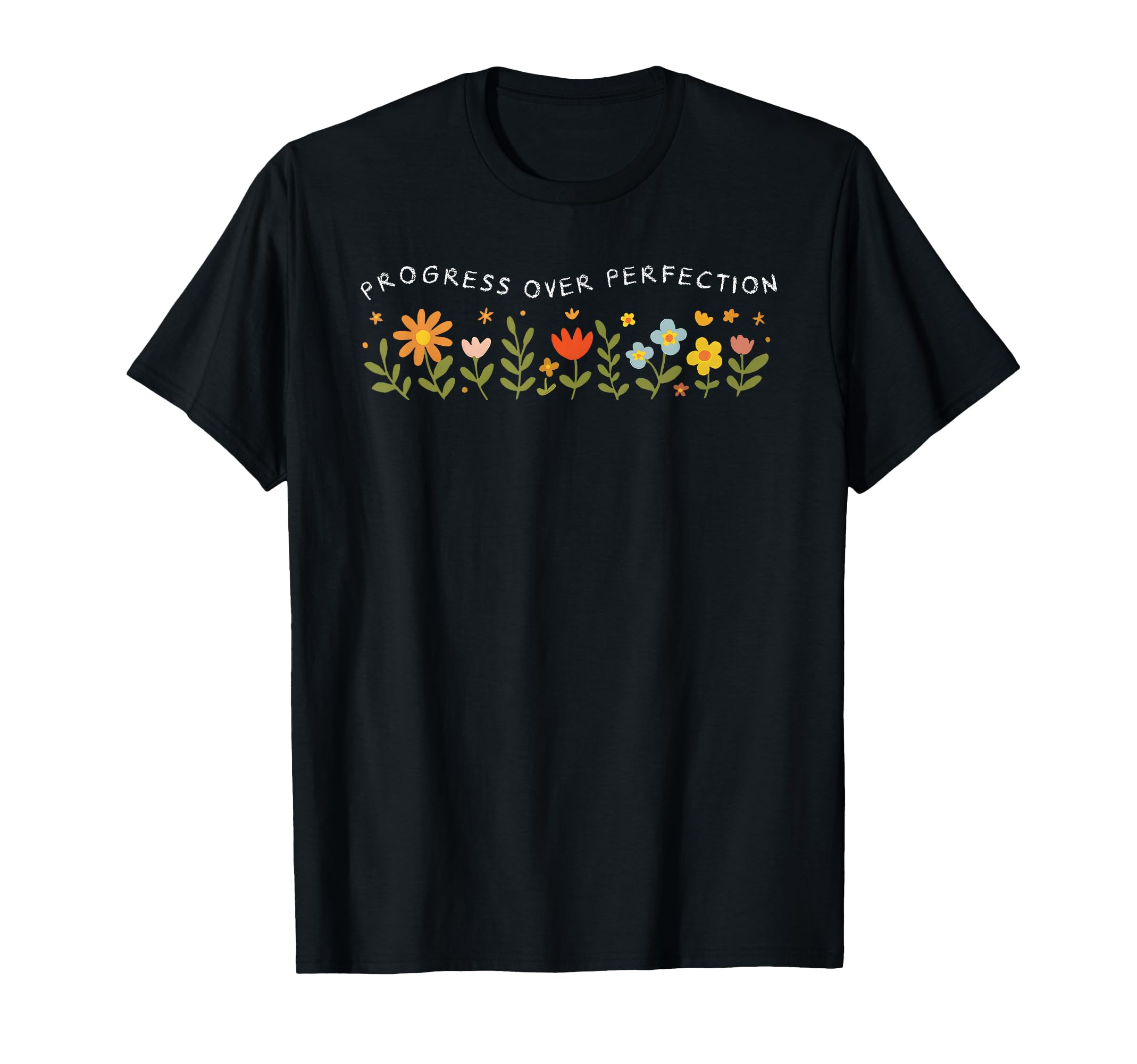 Progress Over Perfection Teacher Back To T-Shirt - Graphic Print Unisex - T-Shirt, Sweatshirt, Hoodie