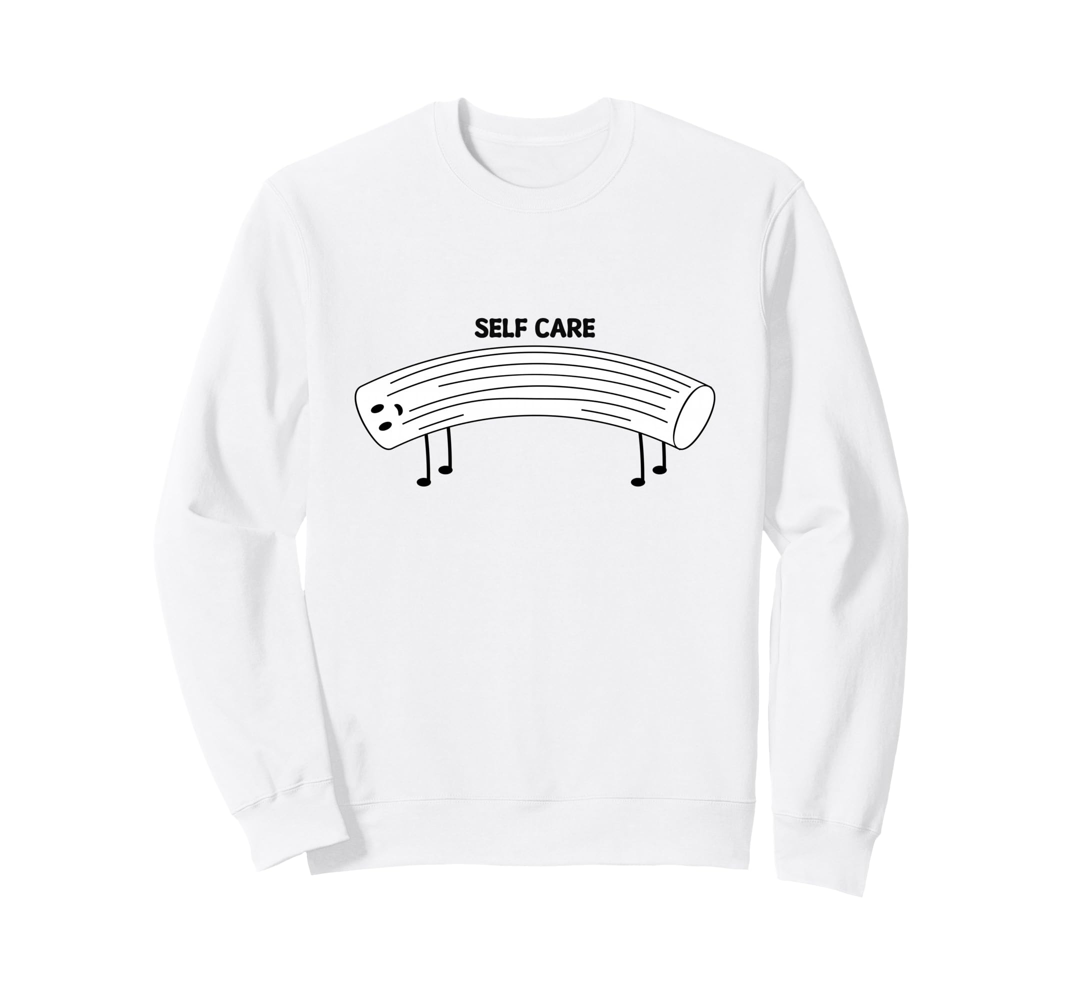 Funny Pasta Lovers Self Care Sweatshirt - Minimalist Print for Adults - T-Shirt, Sweatshirt, Hoodie