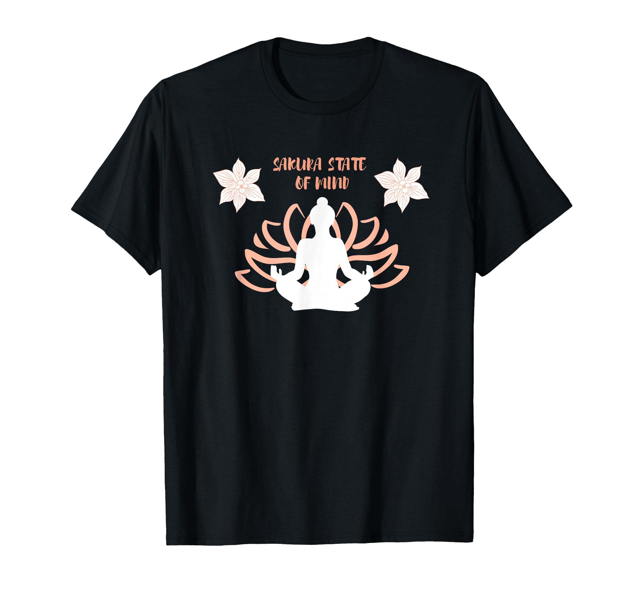 Sakura State Mind Meditation T-Shirt - Graphic Print for Adults - T-Shirt, Sweatshirt, Hoodie