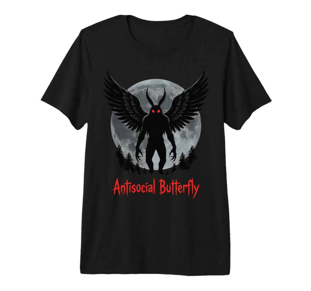 Antisocial Butterfly Tri Blend T-Shirt - Unique Graphic Unisex - T-Shirt, Sweatshirt, Hoodie
