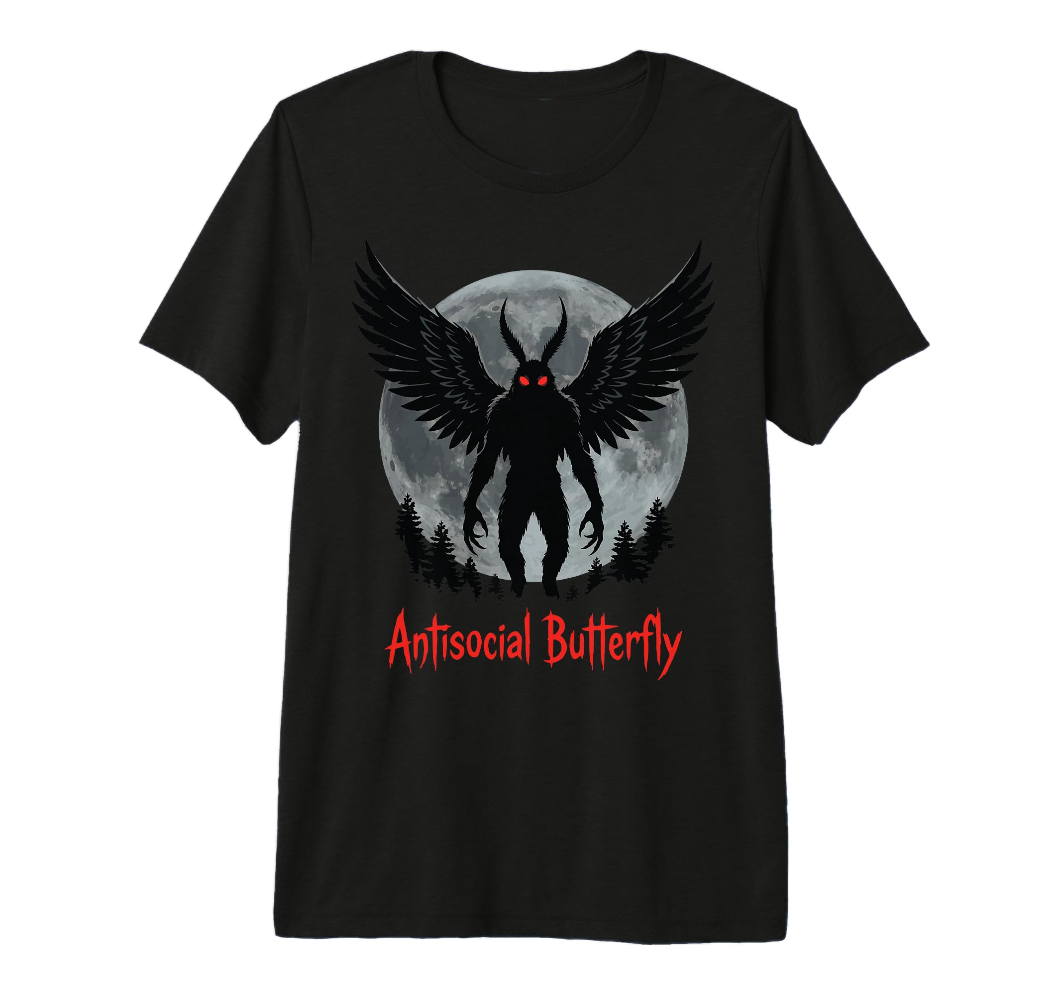 Antisocial Butterfly Tri Blend T-Shirt - Unique Graphic Unisex - T-Shirt, Sweatshirt, Hoodie