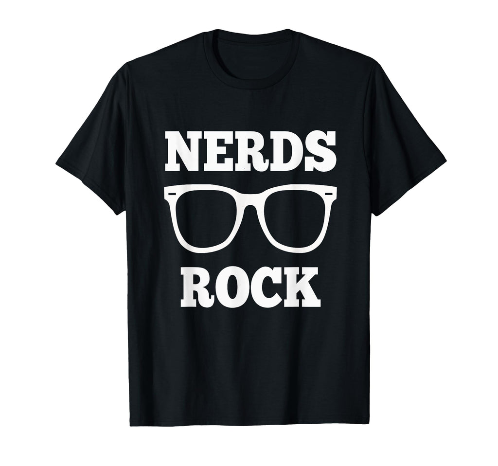 Nerds Rock Gamer Geek Fun Nerd T-Shirt - Custom Art Print for Adults - T-Shirt, Sweatshirt, Hoodie