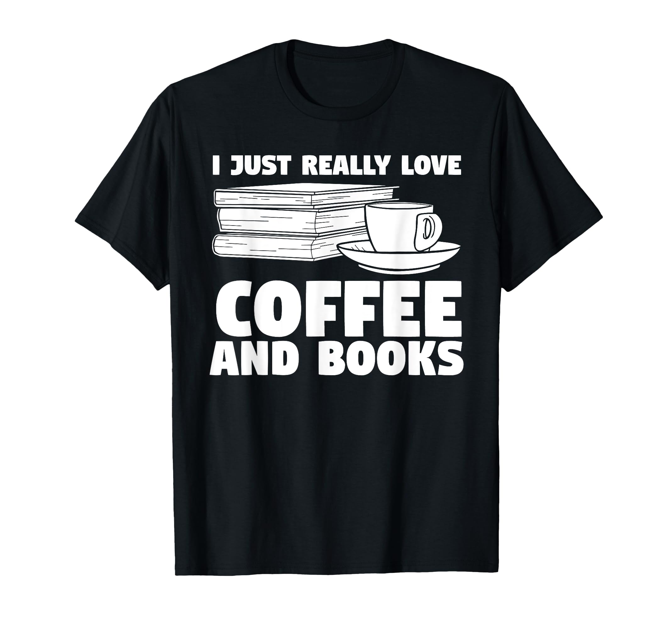 Reading Books Coffee T-Shirt - Novelty Apparel for Adults - T-Shirt, Sweatshirt, Hoodie