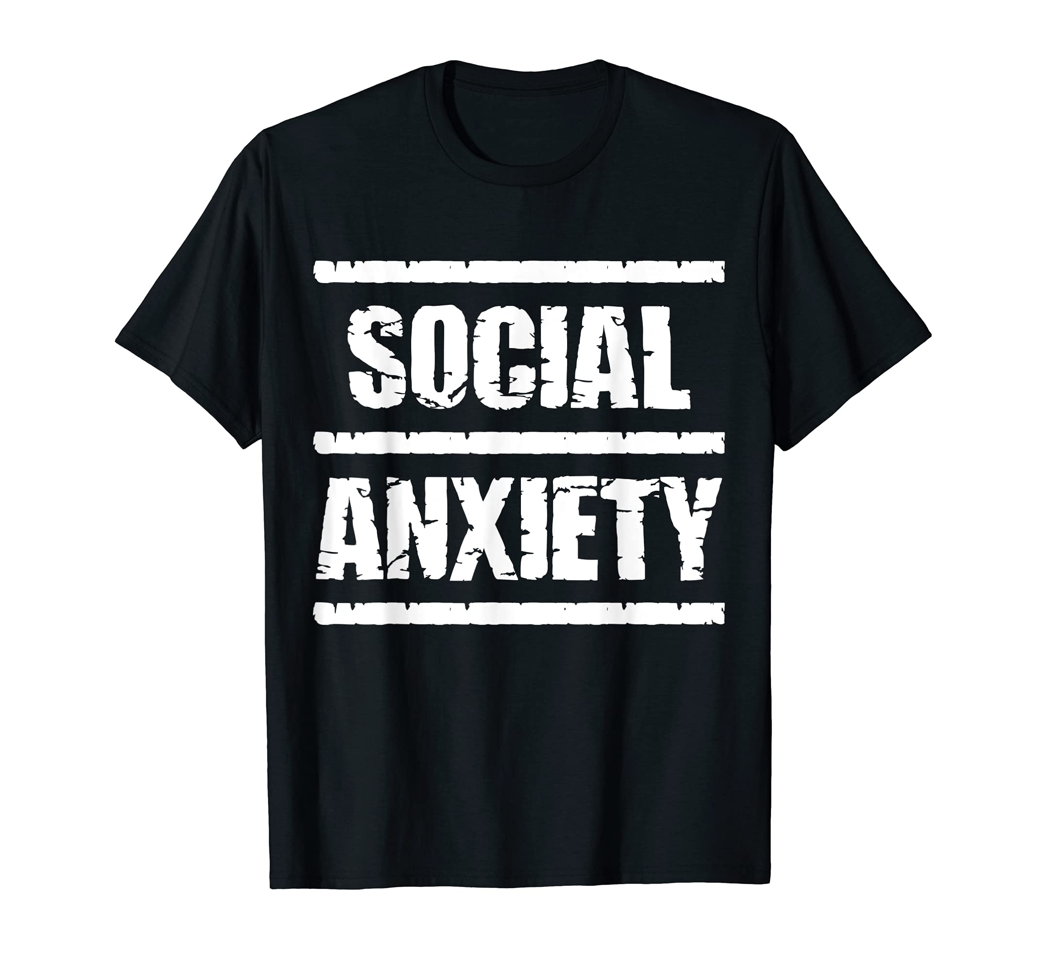 Social Anxiety Introvert Anxious T-Shirt - Minimalist Print Men Women - T-Shirt, Sweatshirt, Hoodie