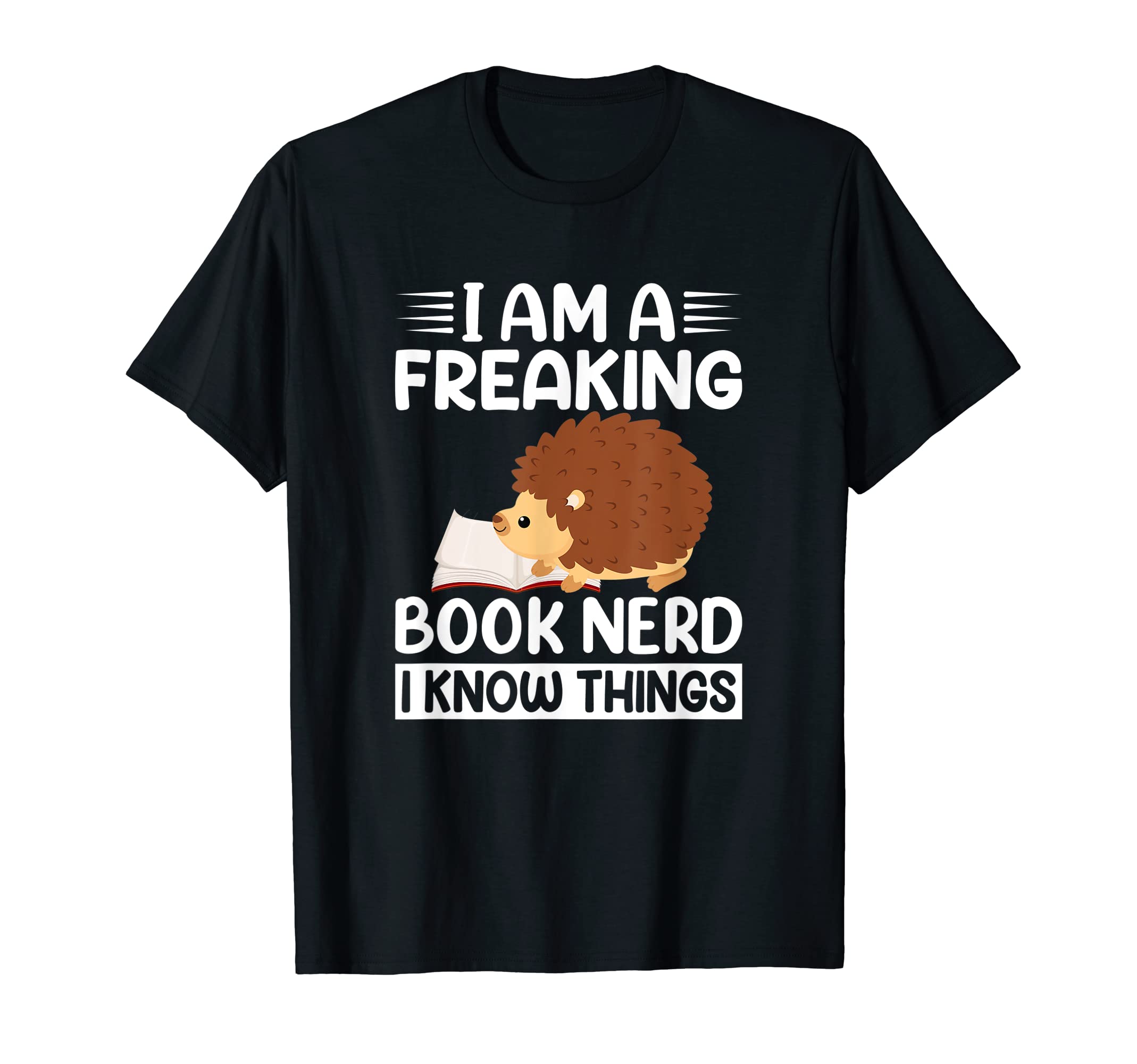 Book Nerd Hedgehogs Book Lover Animal T-Shirt - Custom Art Print Men Women - T-Shirt, Sweatshirt, Hoodie