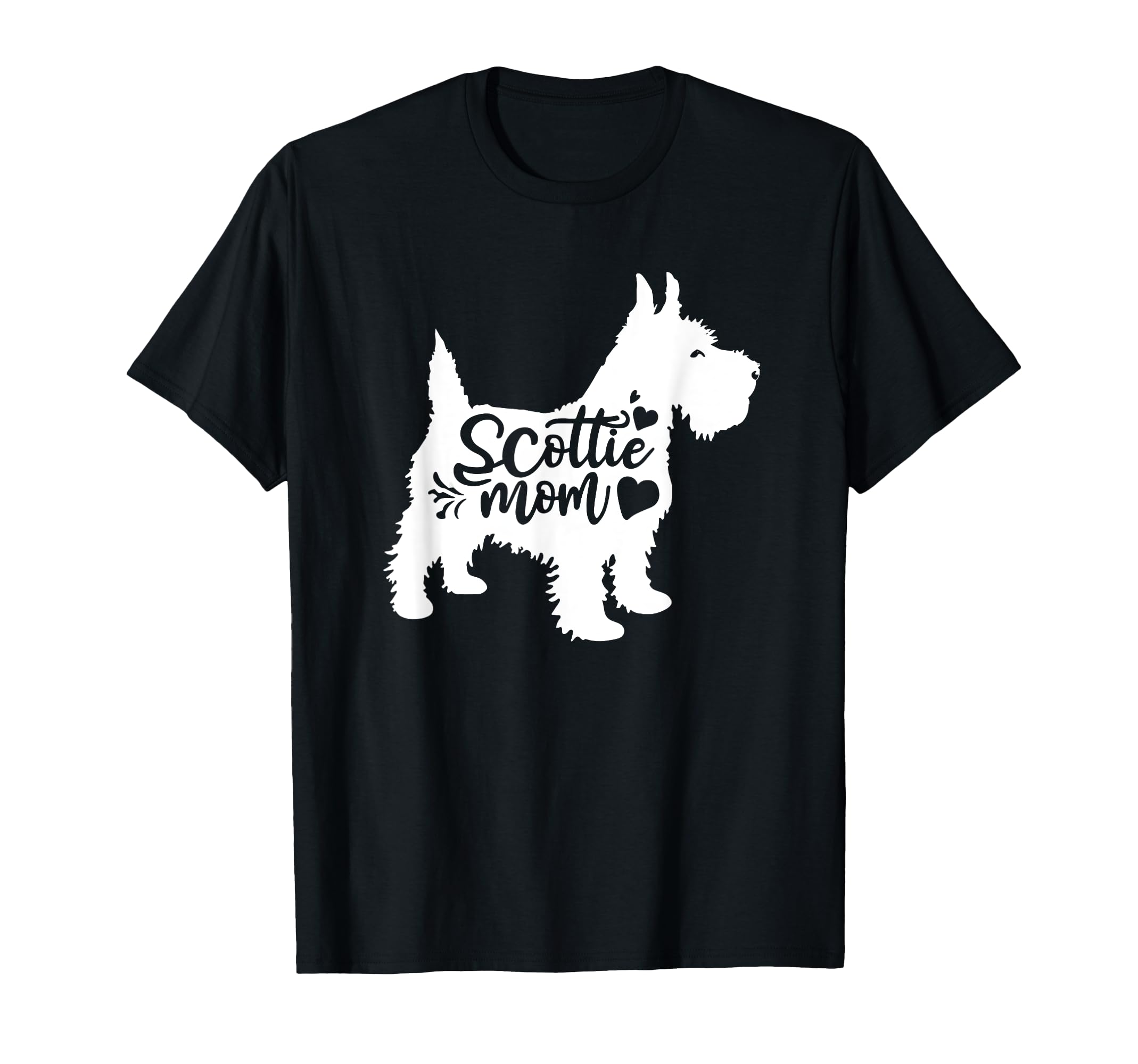 Scottie Mom Womens Scottish Terrier T-Shirt - Novelty Apparel for Adults - T-Shirt, Sweatshirt, Hoodie