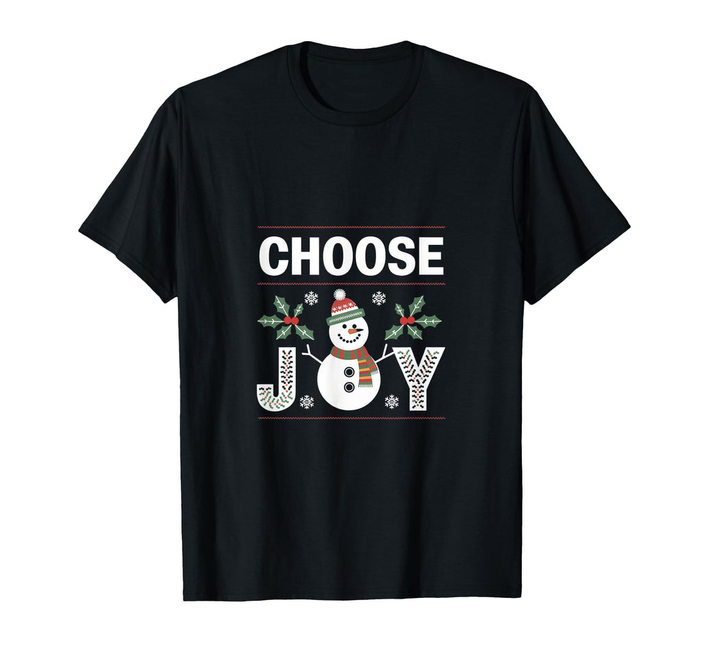 Choose Joy Hippie Snowman Inspiring T-Shirt - Custom Art Print Men Women - T-Shirt, Sweatshirt, Hoodie