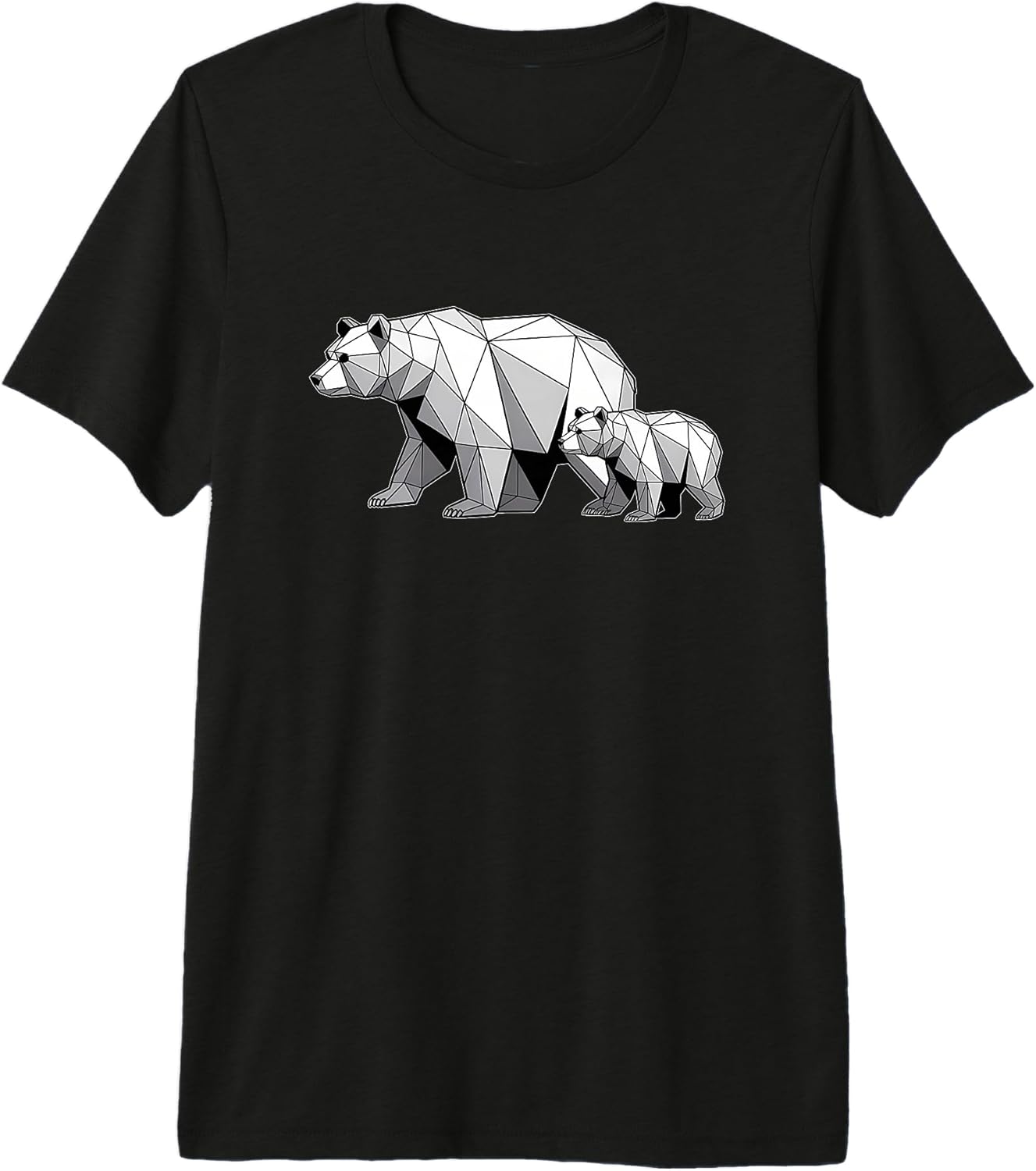 Geometric Bear Art Mother Father Parents Apparel Unisex T-shirt, Sweatshirt, Hoodie, Long Sleeve Tee - T-Shirt, Sweatshirt, Hoodie