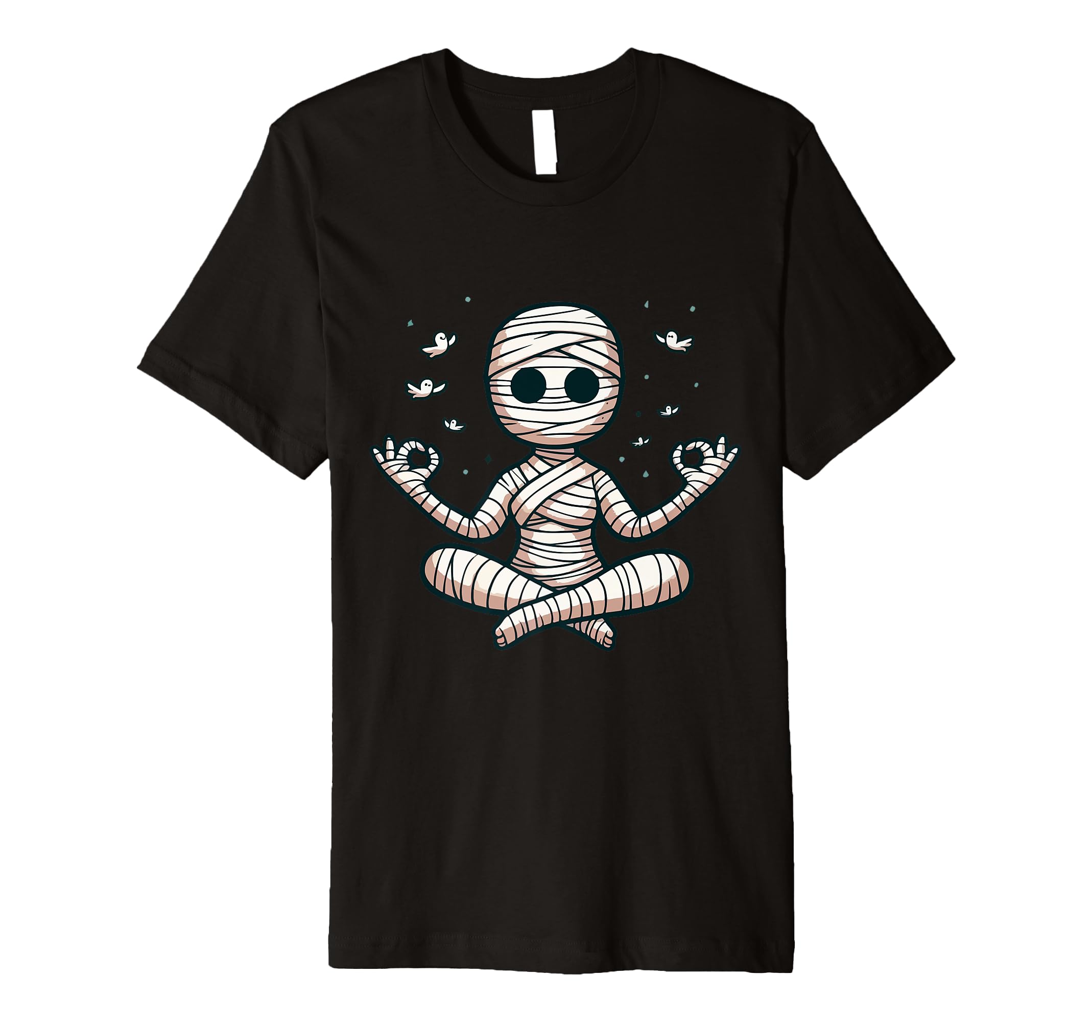 Meditation Mummy Yoga Pose Relaxing T-Shirt - Novelty Apparel for Adults - T-Shirt, Sweatshirt, Hoodie