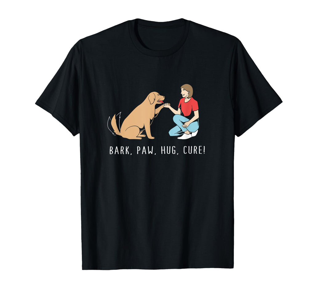 Womens Dog Mama Bark Paw Hug T-Shirt - Casual Everyday Wear for Adults - T-Shirt, Sweatshirt, Hoodie