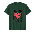 Emo Is My Therapy Mental Health T-Shirt - Graphic Print for Adults - T-Shirt, Sweatshirt, Hoodie