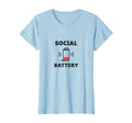 Social Battery Critically Low T-Shirt - Aesthetic Graphic for Adults - T-Shirt, Sweatshirt, Hoodie