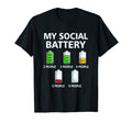 My Social Battery Low Energy Anti T-Shirt - Unique Graphic for Adults - T-Shirt, Sweatshirt, Hoodie